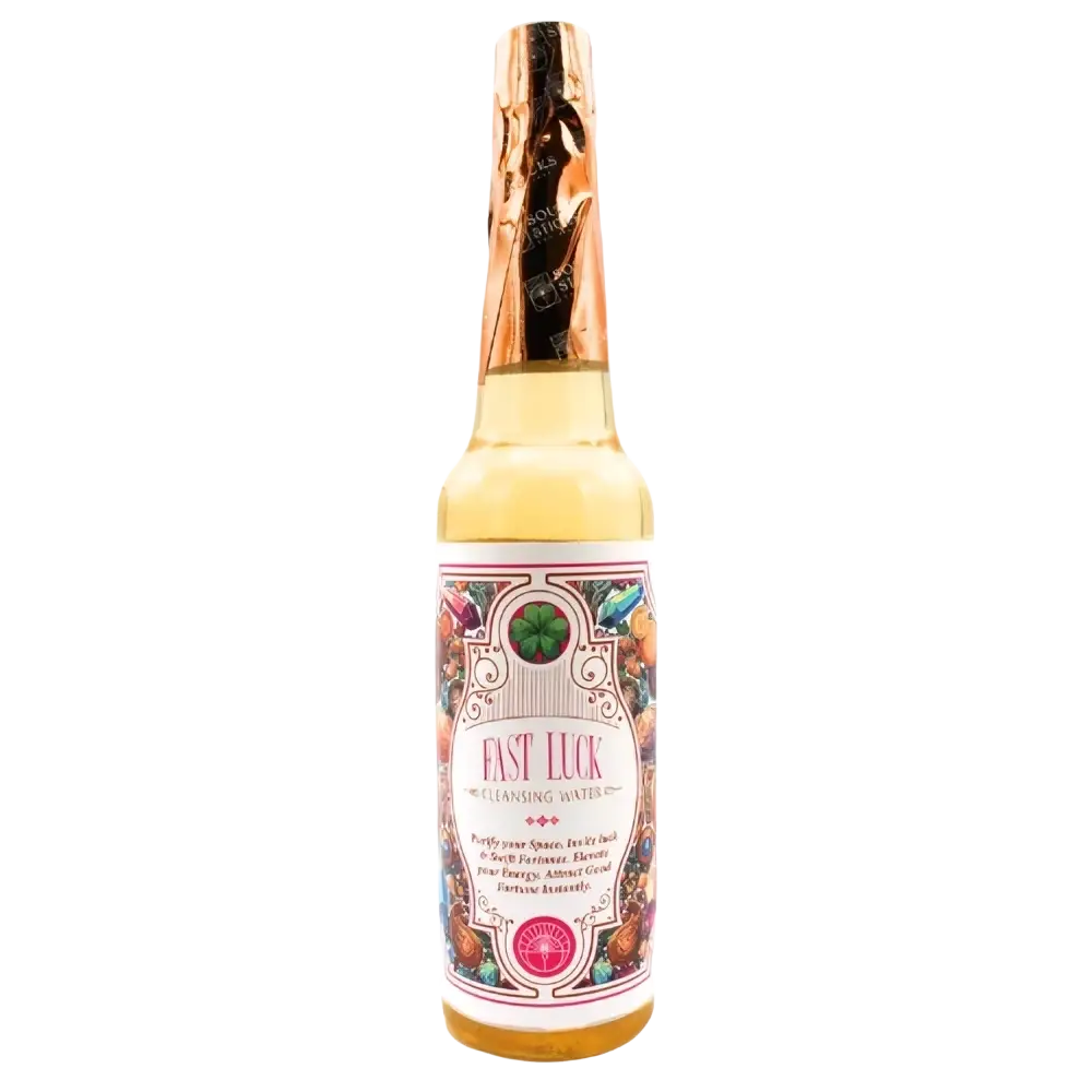 Agua de Florida Fast Luck Reinigungswasser von Green Tree Candle in 221 ml, für positive Energie, Glück und Erfolg.