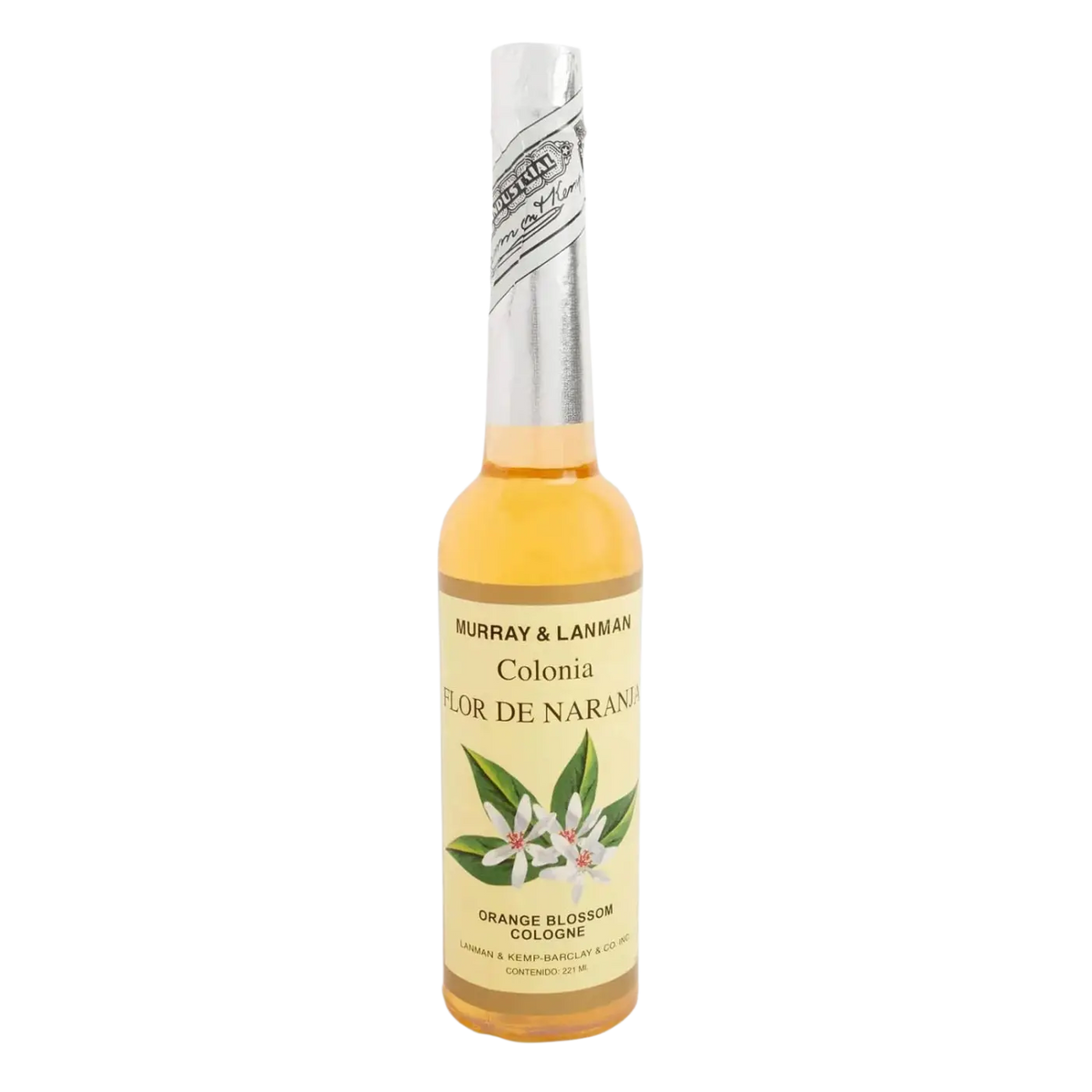 Bodynova Agua de Florida Flor de Naranja Orangenblütenöl Duftwasser in 221 ml Flasche, blasse Flüssigkeit mit Orangenblütenaroma