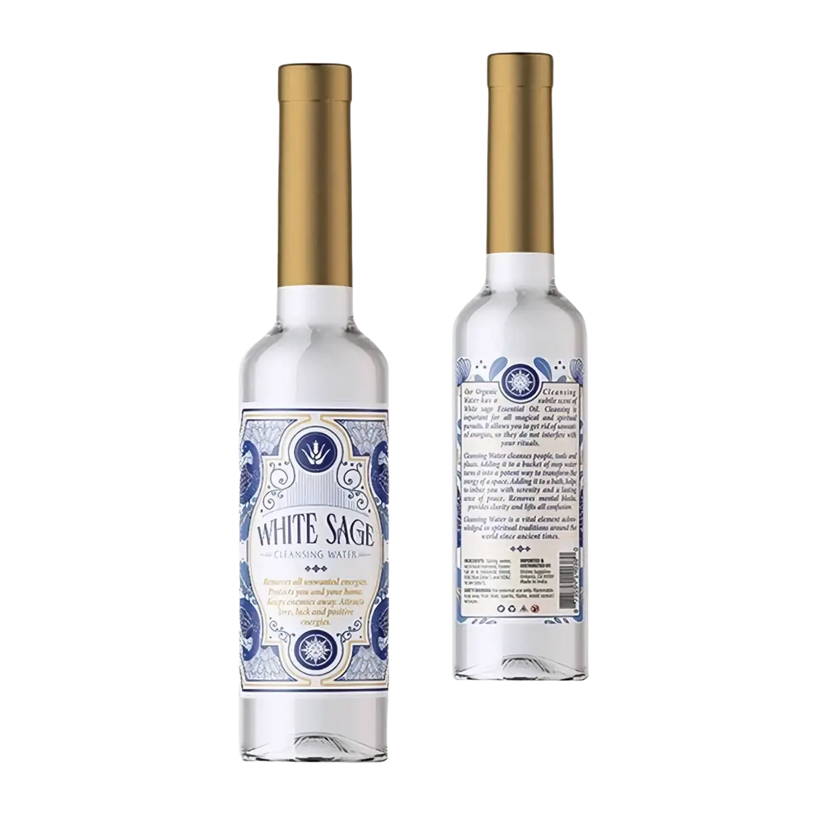 Weißes Salbei Duftwasser von Green Tree Candle in 221 ml Flasche, Reinigungswasser für Klärung und Reinheit im Zuhause