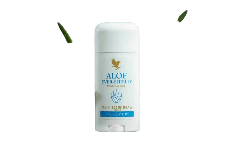 Forever Living Aloe Ever-Shield Deostick ohne Aluminium, weißer Deodorant-Stick in schützender Verpackung