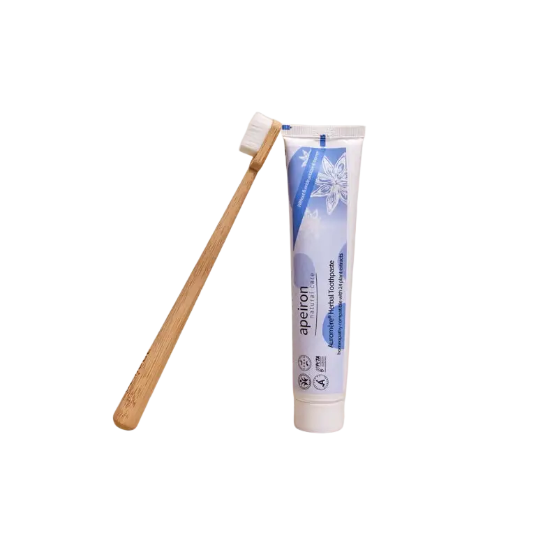 Apeiron Auromère Kräuter-Zahncreme in 75 ml Tube, homöopathieverträgliche Mundzahnpasta mit Kräuterextrakten von Spa Vivent