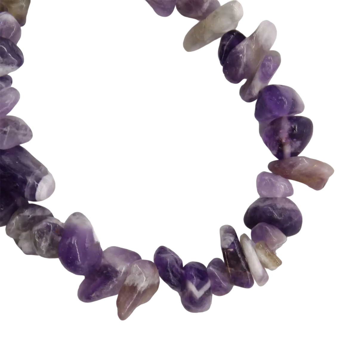 Armband von AW Artisan mit facettiertem Amethyst-Edelsteinfragment, eleganter Schmuck mit lila Edelstein-Details