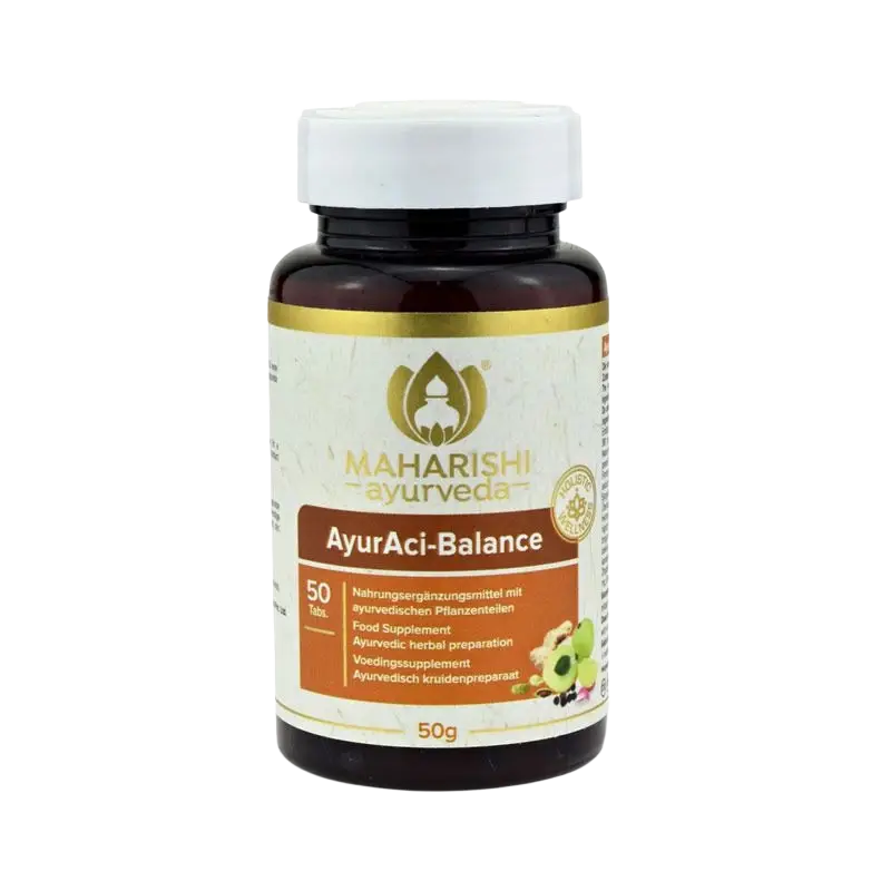 AyurAci Balance Maharishi, 50 Stück Kombinationspräparate, ayurvedisches Präparat in Tablettenform, natürliche Balance-Unterstützung