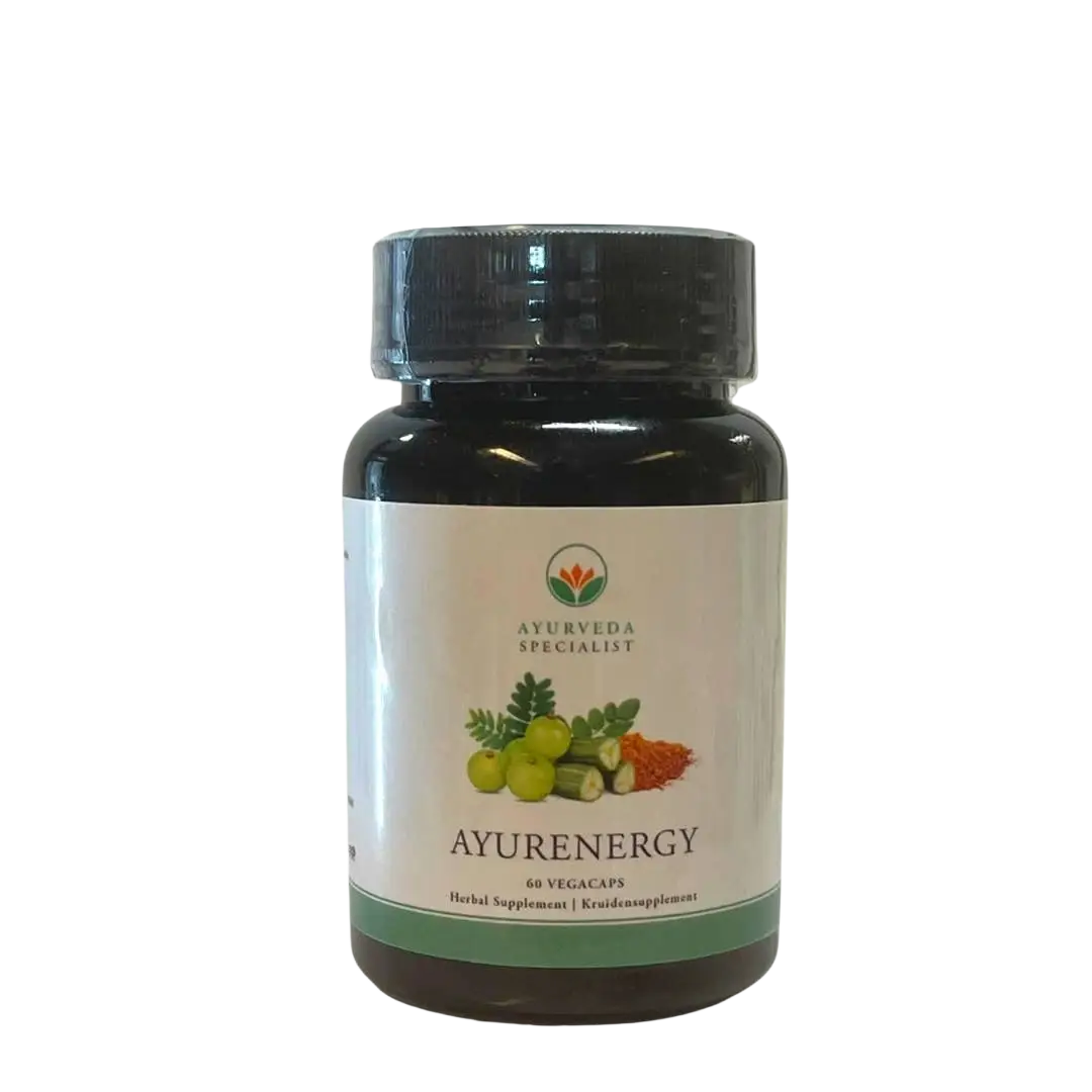 Ayurenergie 60 Kapseln mit Moringa, Amla und Kurkuma für Energie und Immunsystem, von Ayurveda Specialist B.V.