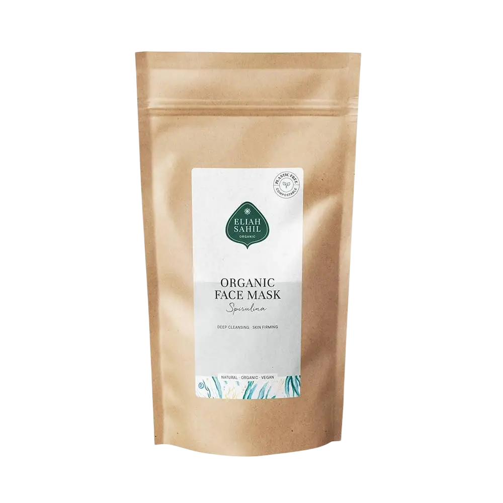 Bio Spirulina Gesichtsmaske Eliah Sahil Refill 250g mit natürlicher Tiefenpflege für reine, strahlende Haut