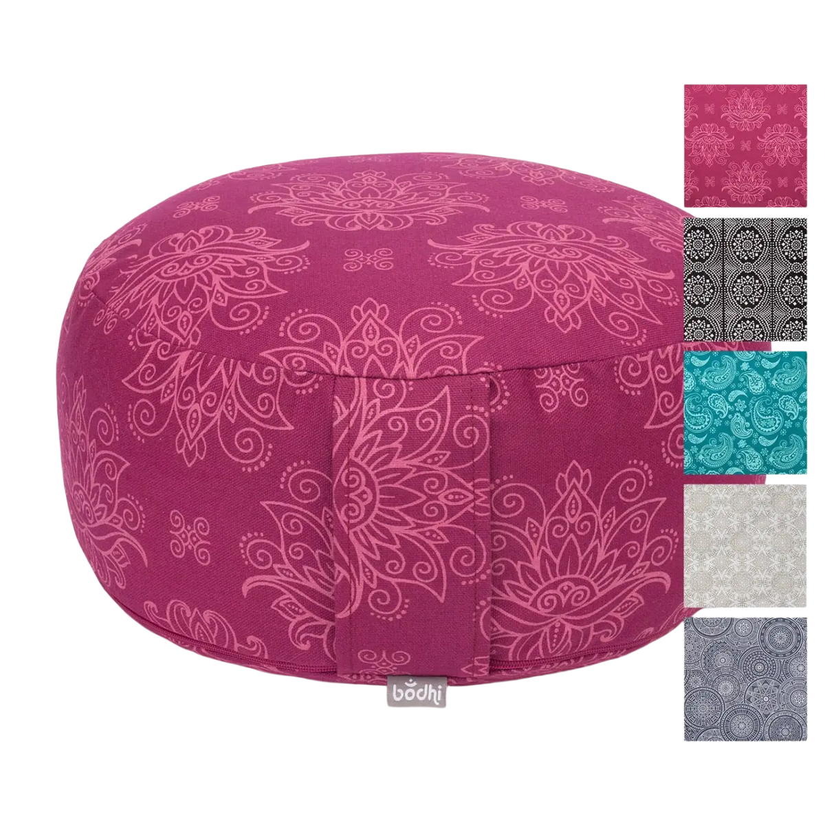 Bodynova RONDO Maharaja Collection Meditationskissen in Ecru, 32x13 cm, bequemer Sitzkissen für Meditation oder Yoga.