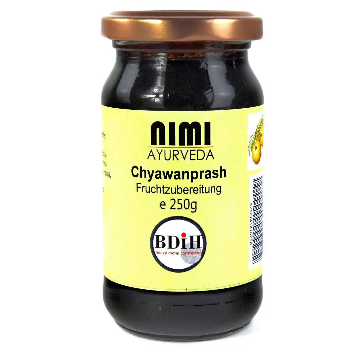 AHG Chyawanprash Premium Ayurveda-Brotaufstrich in Glas, traditionell hergestellt, für Kraft und Gesundheit, cremige Konsistenz.