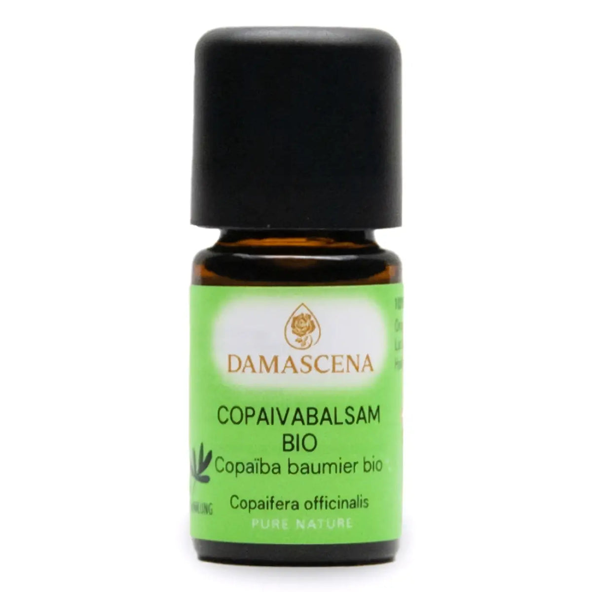Ätherisches Copaivabalsam-Öl von Damascena in 5ml Flasche, naturreines ätherisches Öl für Aromatherapie und Pflege.