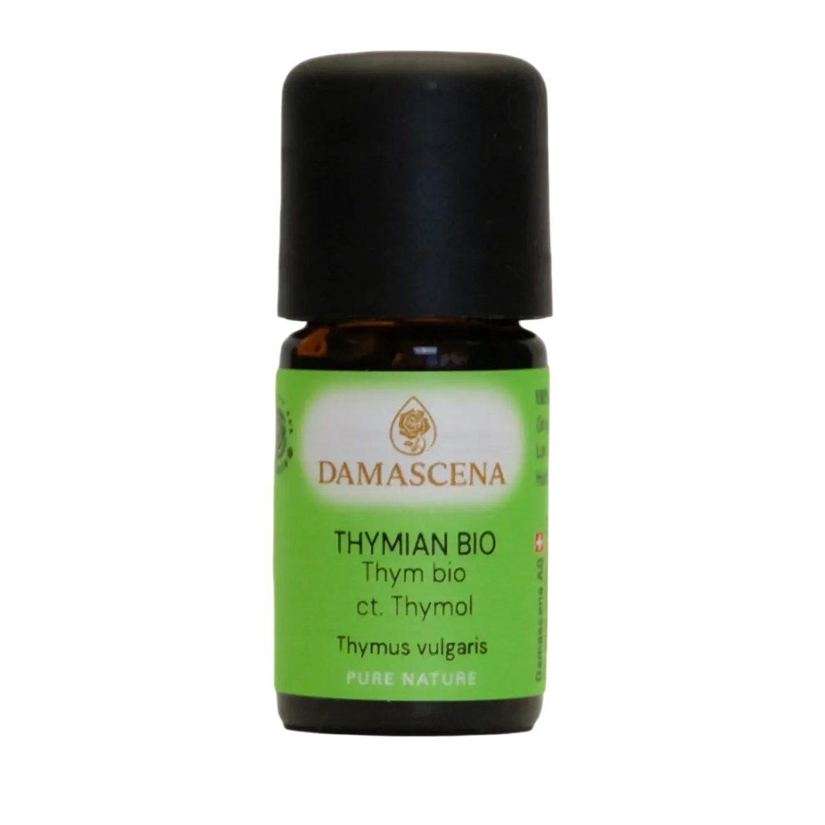Damascena Bio Thymian ätherisches Öl 5ml, natürliches ätherisches Öl mit Thymol, für Aromatherapie und Gesundheit.