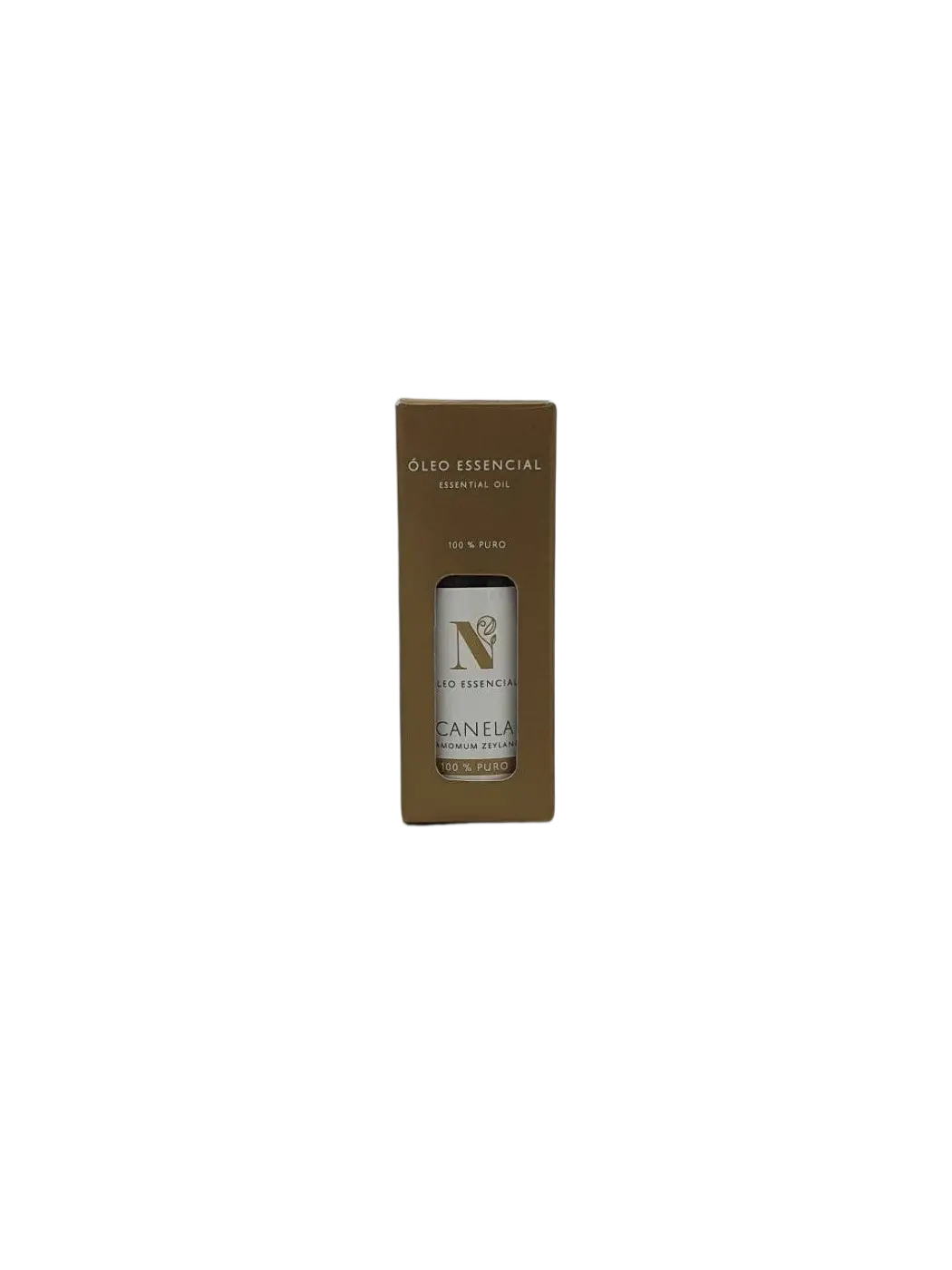 Ätherisches Zimtöl von d'Natureza - Saboaria da Serra, Lda, 100% rein, 20 ml Flasche, zeigt die Flasche mit Zimtöl.