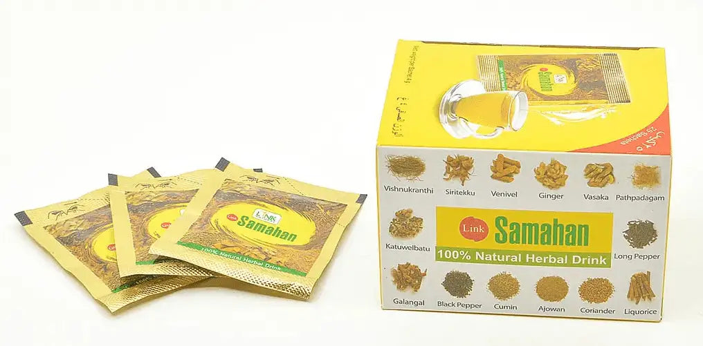 Link Samahan 100% natürlicher Kräutertee mit Ingwer, Kurkuma & schwarzer Pfeffer – Bio-Kräutergetränk
