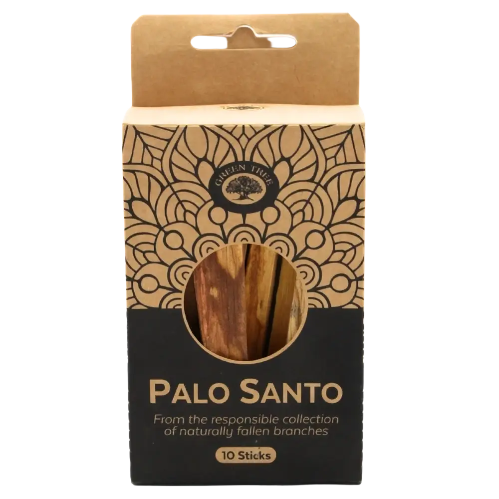 Grünes Tree Palo Santo Räucherwaren, 10 dünne Stäbchen, natürliche Räucherstäbchen für angenehmen Duft und Entspannung