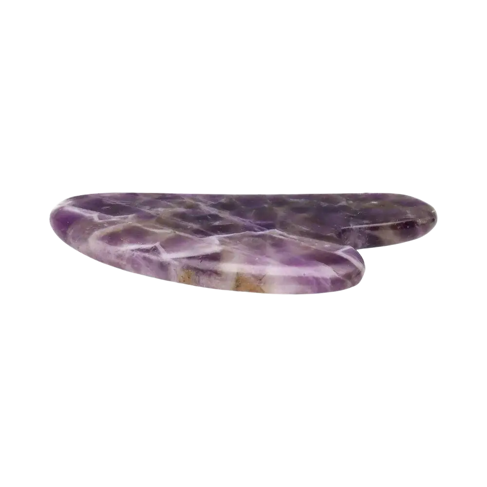 Gua Sha Amethyst-Massagegerät von Vives de la Cortada S.L, poliertes Zubehör für therapeutische Gesichts- und Körpermassage