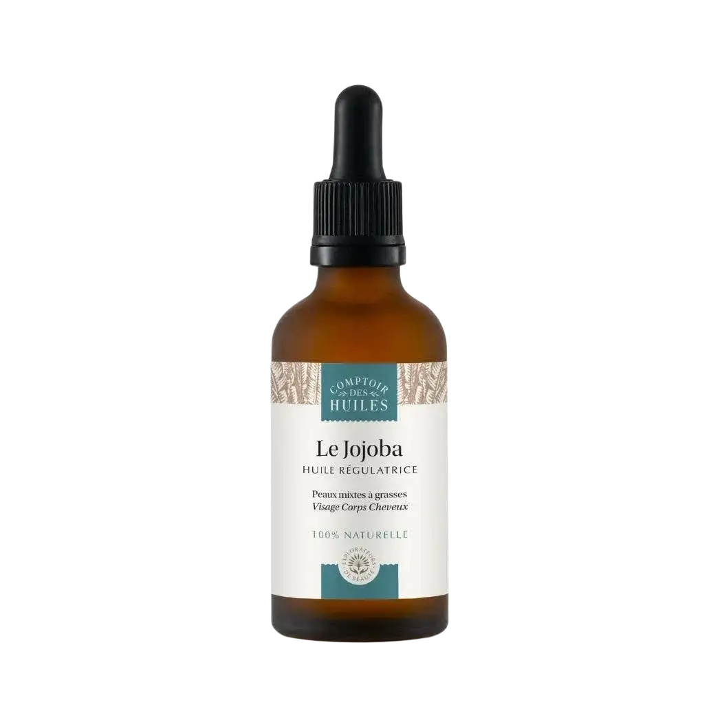 Jojobaöl in Pipette, 50 ml, für Haut- und Haarpflege, natürliche Naturkosmetik von Comptoir des Hules