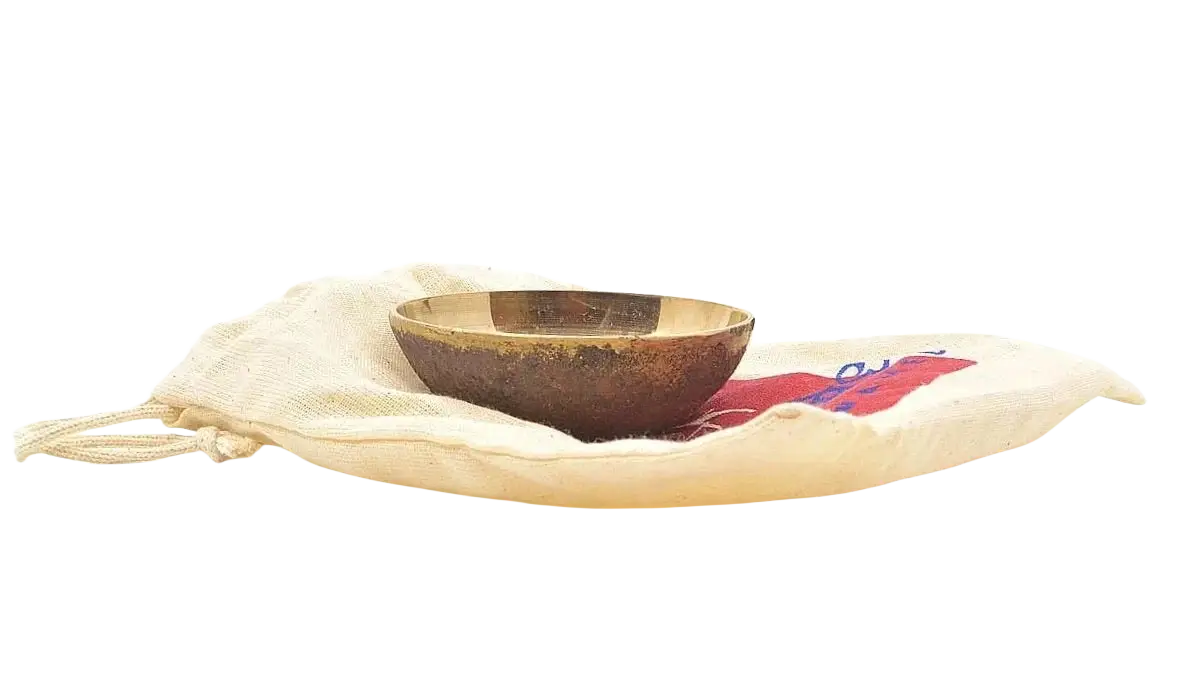 Rau-Kaash-Schale 7,5 cm von Maharishi, ayurvedische Kansu-Schale für energetisierende Fußmassage, therapeutisches Zubehör