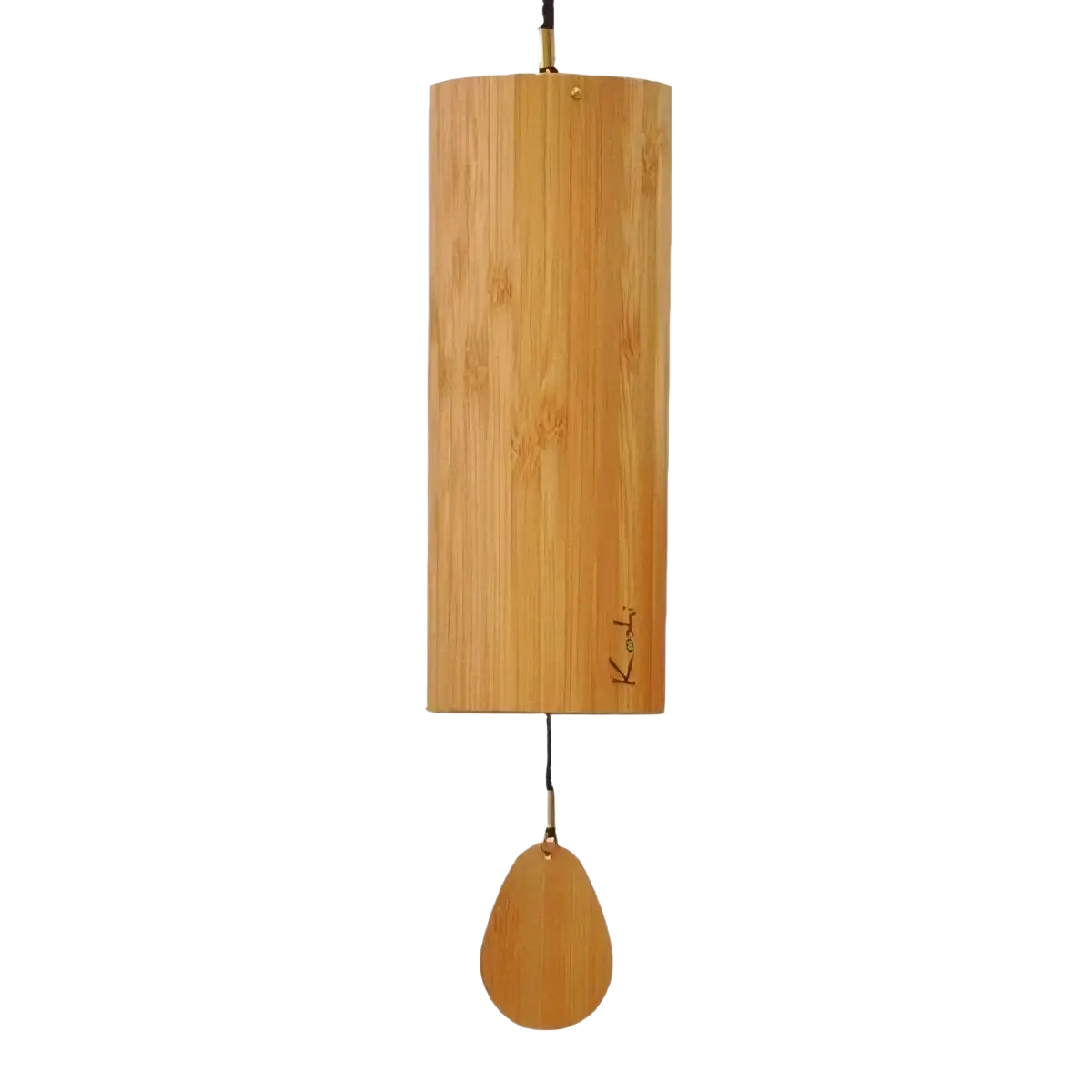 Koshi© Windspiel aus hochwertigem Bambus, inspiriert von Luft, Erde, Wasser und Feuer, als dekoratives Musikinstrument.