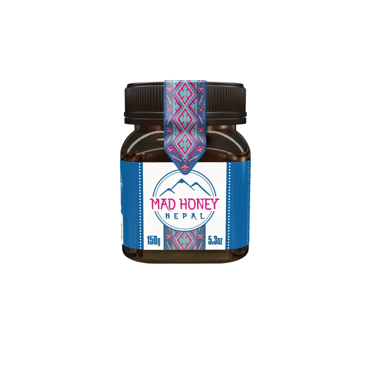 Mandelhonig Nepal in braunem Glasbehälter, 150 g, Nahrungsergänzungsmittel von Mad Honey Nepal, cremige Konsistenz