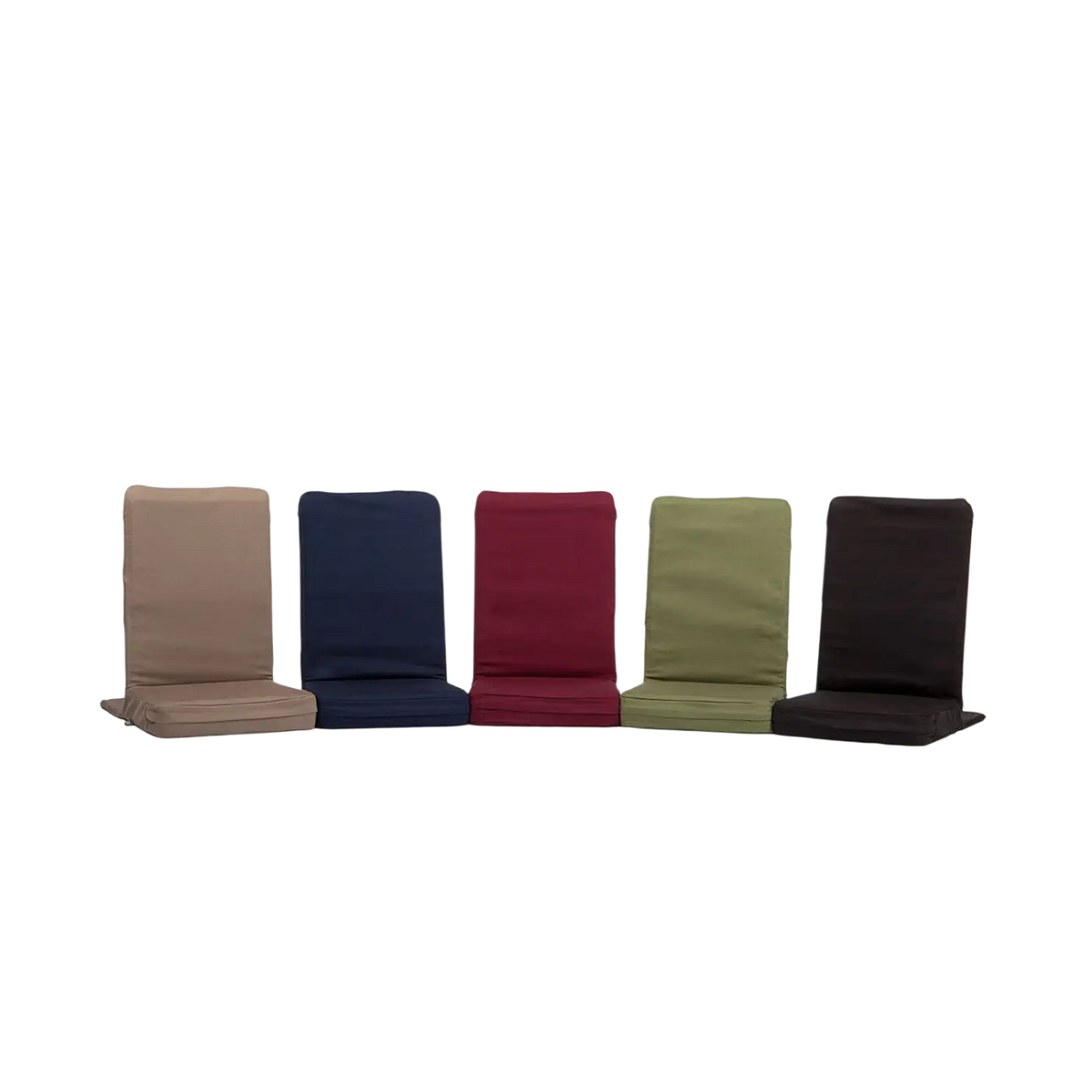 Beiger Meditationsstuhl Backjack XL für Yoga, tragbar und klappbar, von Bodynova, auf dem Bild sichtbar.