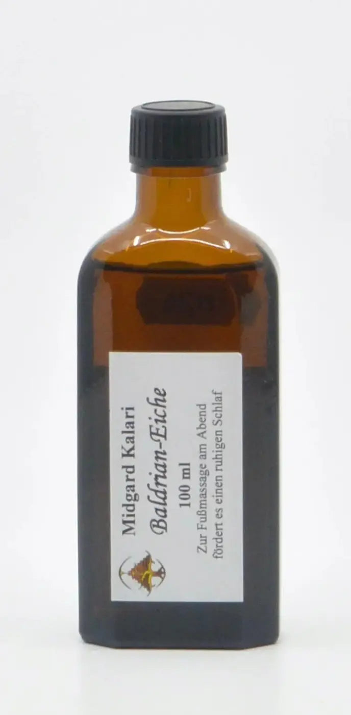 Midgard Kalari Ayurvedisches Massageöl mit Baldrian und Eiche, extra pflegend, flüssiges Massageöl für entspannende Anwendungen