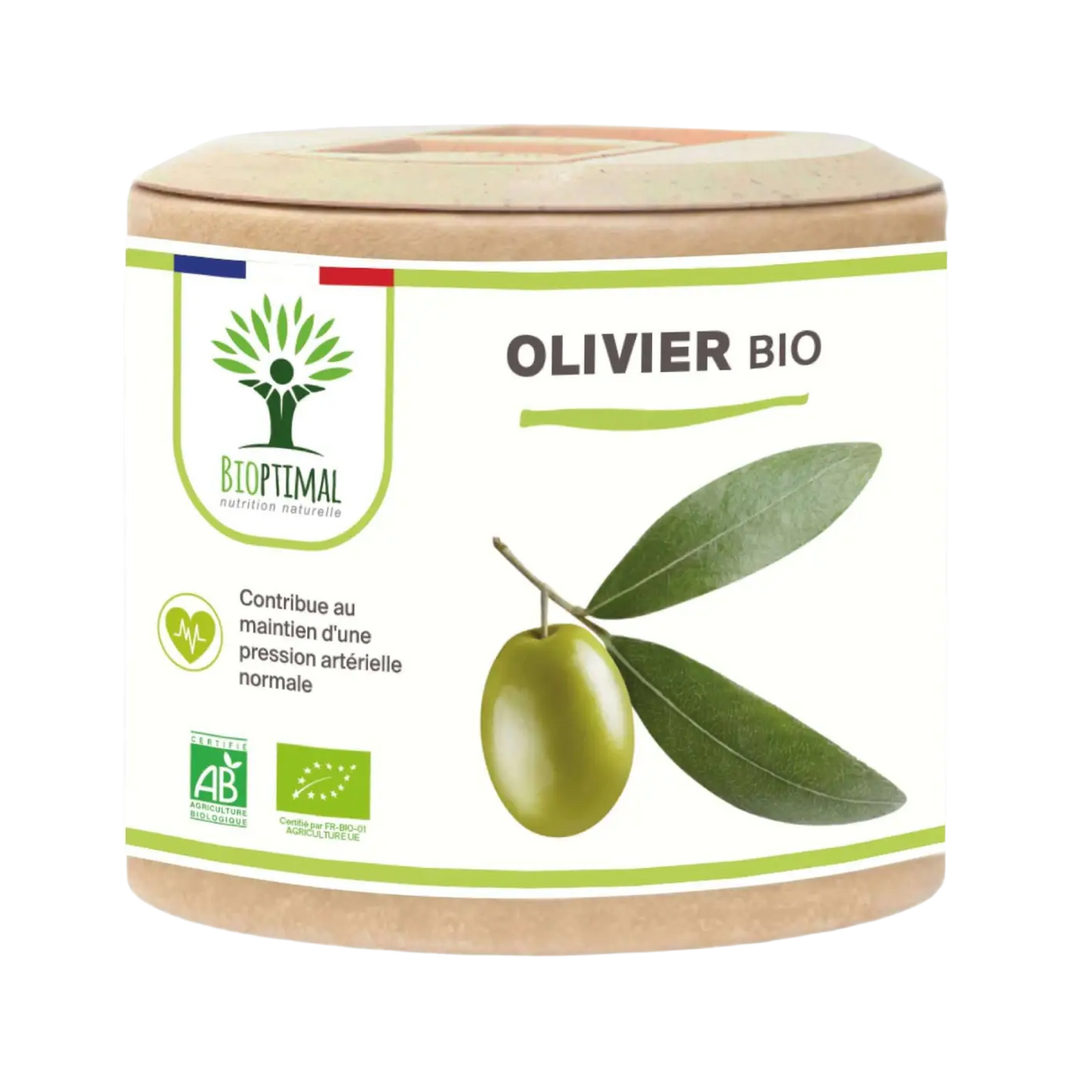 Bioptimal Olivienblatt Bio Nahrungsergänzung in Kapseln, für Herz-Kreislauf-Gesundheit und harntreibende Wirkung.