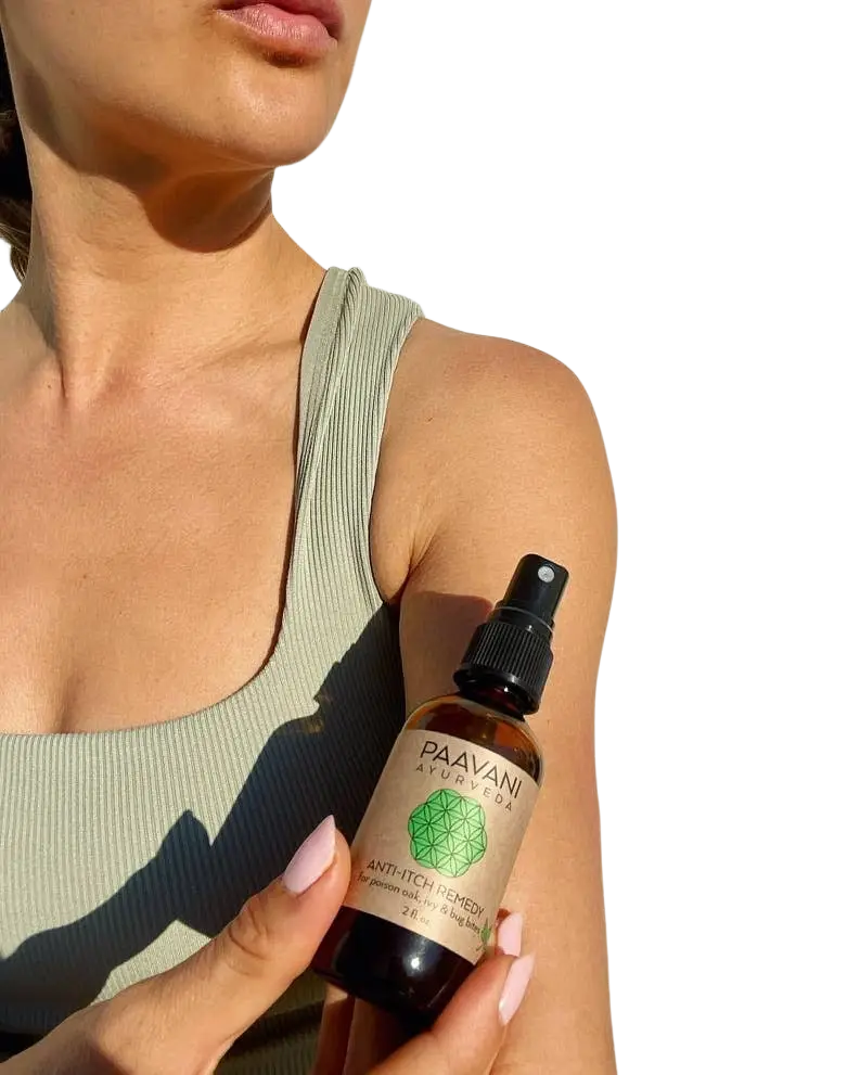PAAVANI Ayurveda Gesichtsmittel gegen Juckreiz bei Gifteiche, Efeu und Insektenstichen, natürliche Linderung für die Haut