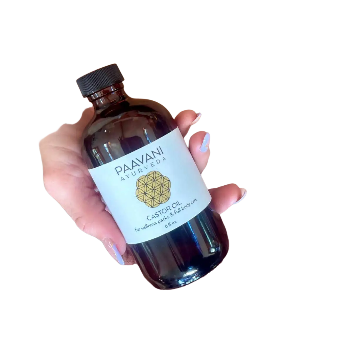PAAVANI Ayurveda Rizinusöl für Haare, natürliches ayurvedisches Mehrzwecköl zur Pflege und Wohlbefinden.