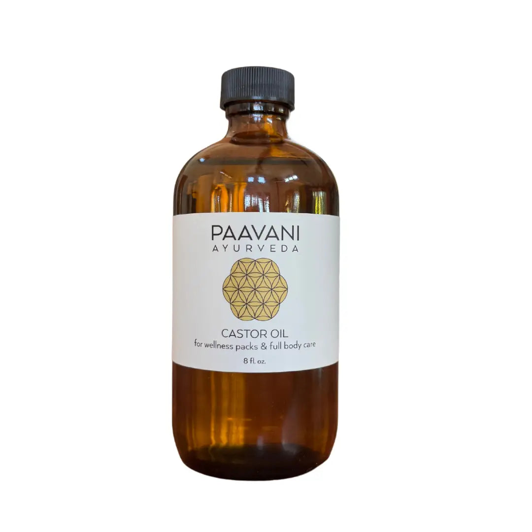 PAAVANI Ayurveda Rizinusöl für Haare, natürliches ayurvedisches Mehrzwecköl zur Förderung von Wohlbefinden und Gesundheit.
