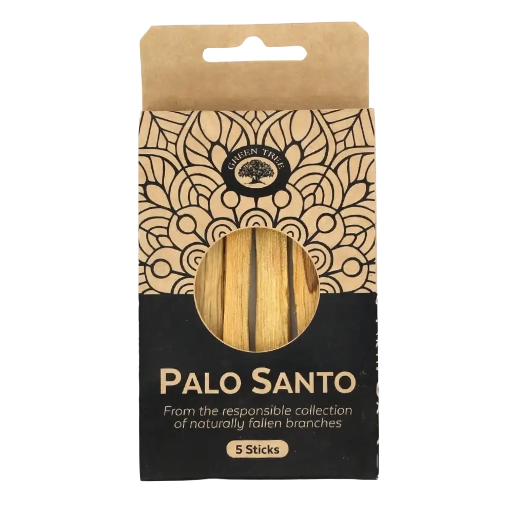 Palo Santo Räucherwaren, 5 dünne Stäbchen, natürlich, für Aromatherapie und Räucherzeremonien, von Green Tree Candle