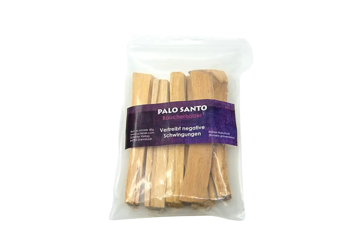 Dessauer Palo Santo Räucherholz in 40g, natürliche Räucherwaren in Plastikverpackung, ideal für Räucherzeremonien