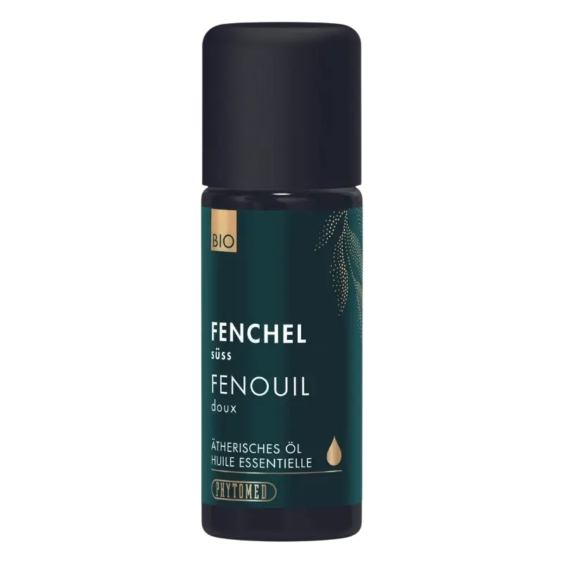 Phytomed Fenchel süss Bio ätherisches Öl in 10ml Flasche, natürliches ätherisches Öl für Wohlbefinden.