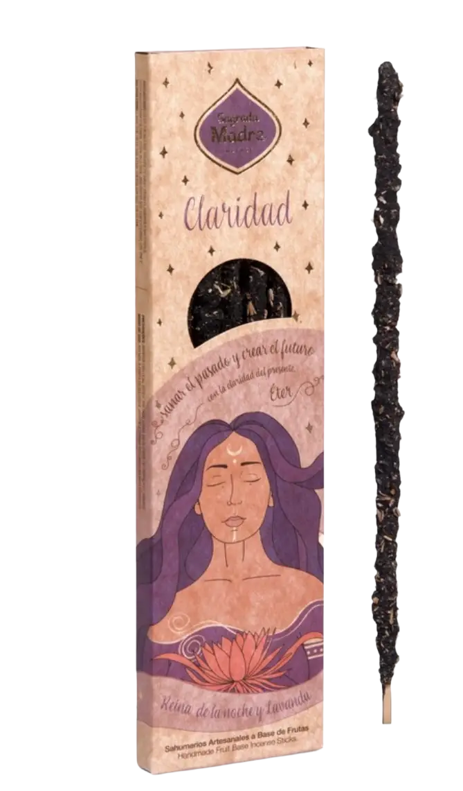 Räucherstäbchen Sagrada Madre 5 Elemente mit Lavendel und Königin der Nacht, 6 Stäbe à 1 Stunde, Mana Shop