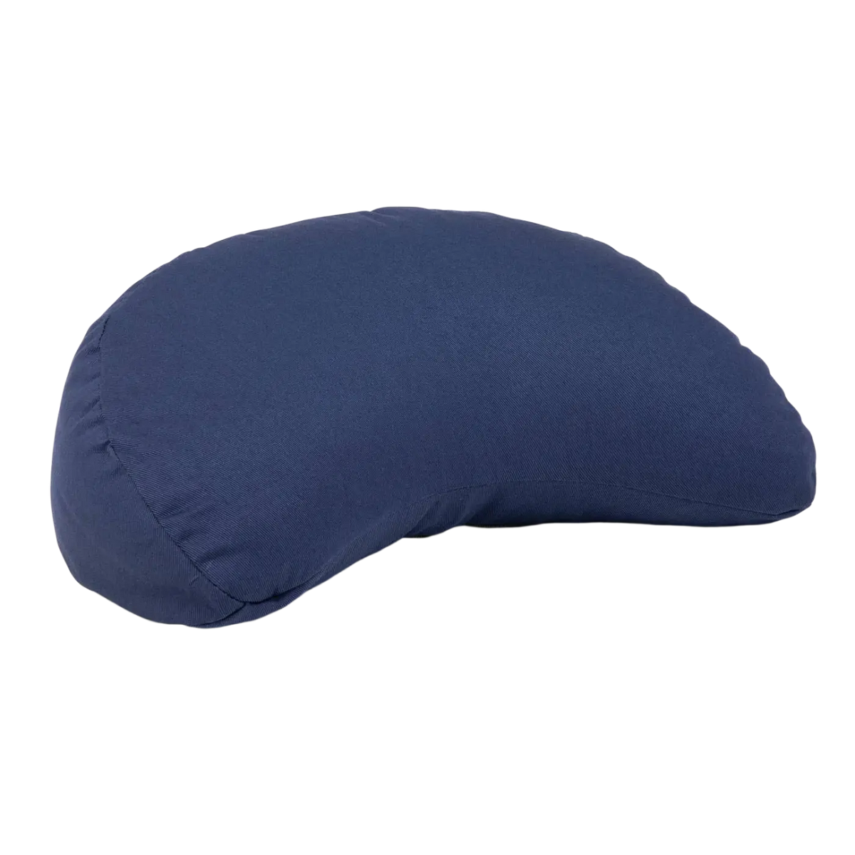Dunkelblaues Reise-Meditationskissen Yogi Mond Mini ECO von Bodynova, bequemes Kissen für Meditation unterwegs