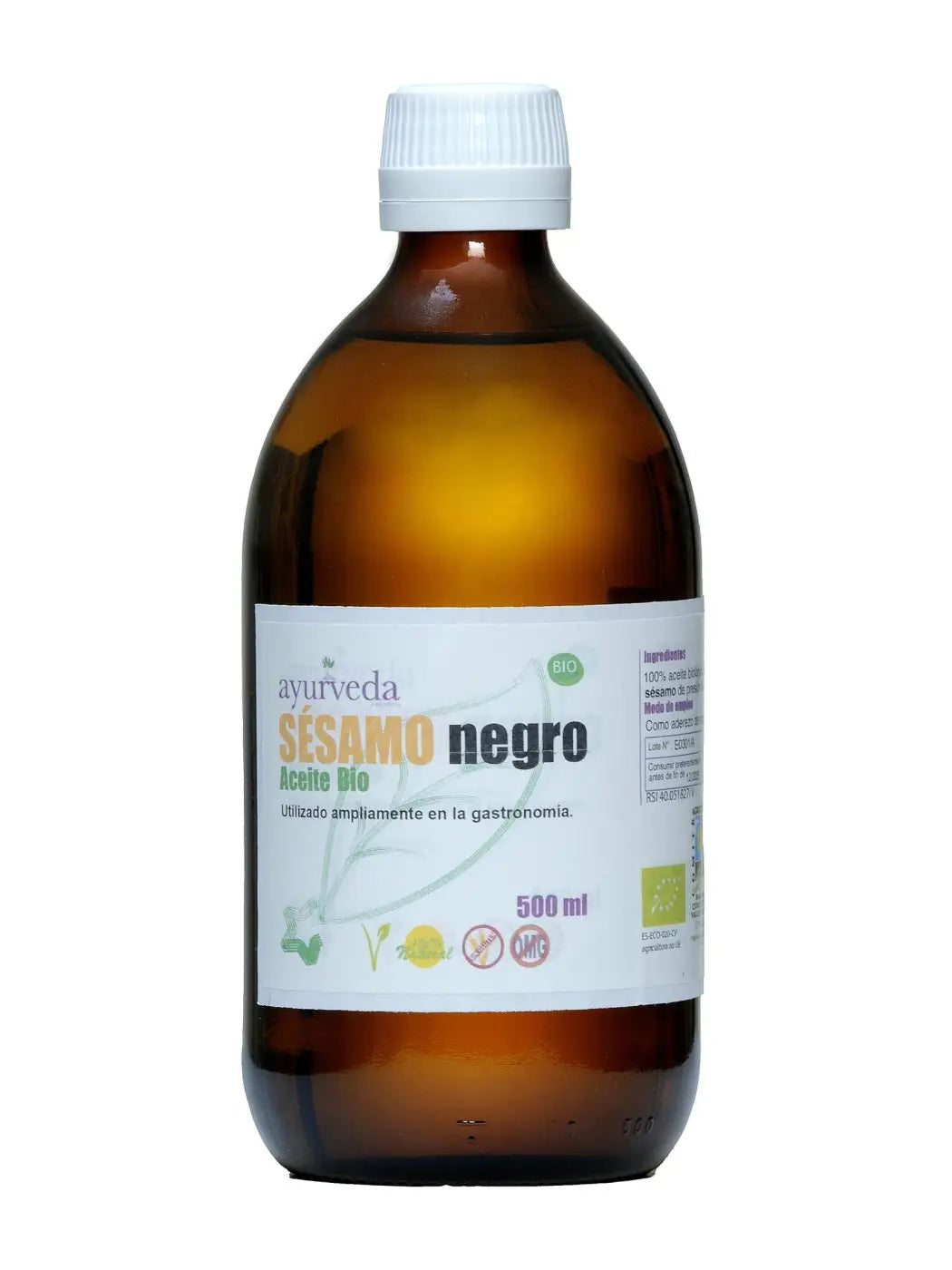 Bio Sesamöl von Ayurveda Auténtico in 200 ml Flasche, kaltgepresstes Öl für Küche und Gesundheit