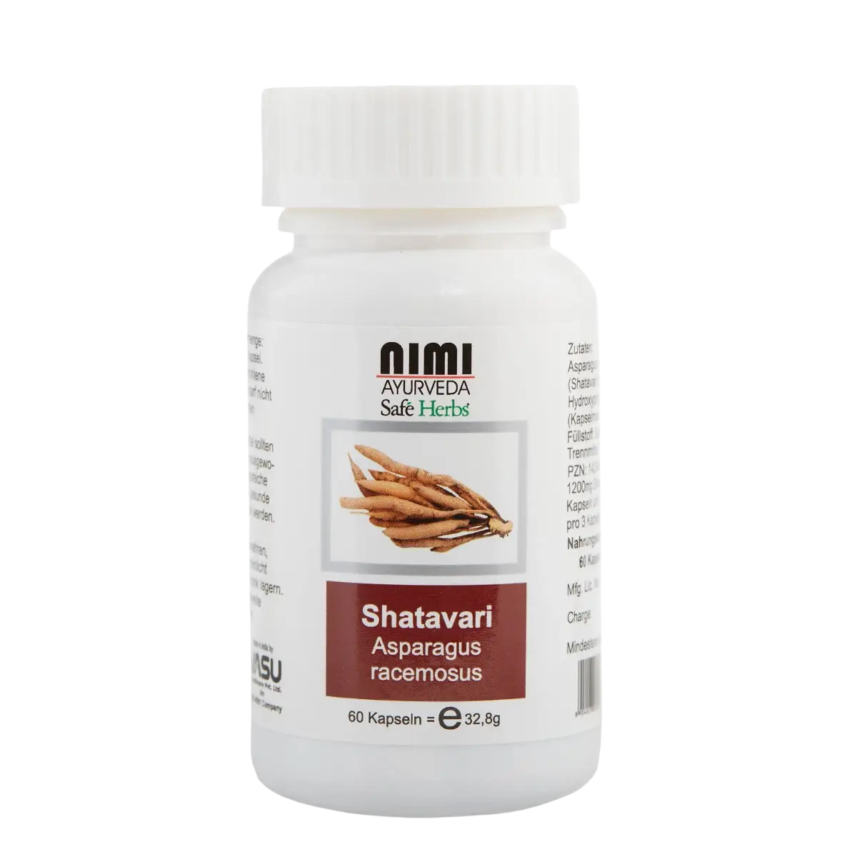 Shatavari Kapseln von AHG, ayurvedisches Nahrungsergänzungsmittel für Hormonbalance, Fruchtbarkeit und Vitalität.