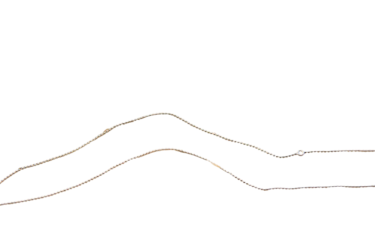 Silberkette Kugel aus 925 Sterling Silber, verstellbar zwischen 50 und 55 cm, eleganter Schmuck mit kugelförmigem Design