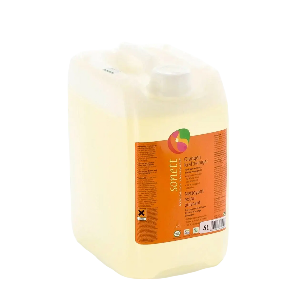 Sonett Orangen Kraft-Reiniger in Flasche, geeignet gegen Ölflecken, mit natürlichen Orangenextrakten, für umweltfreundliche Reinigung