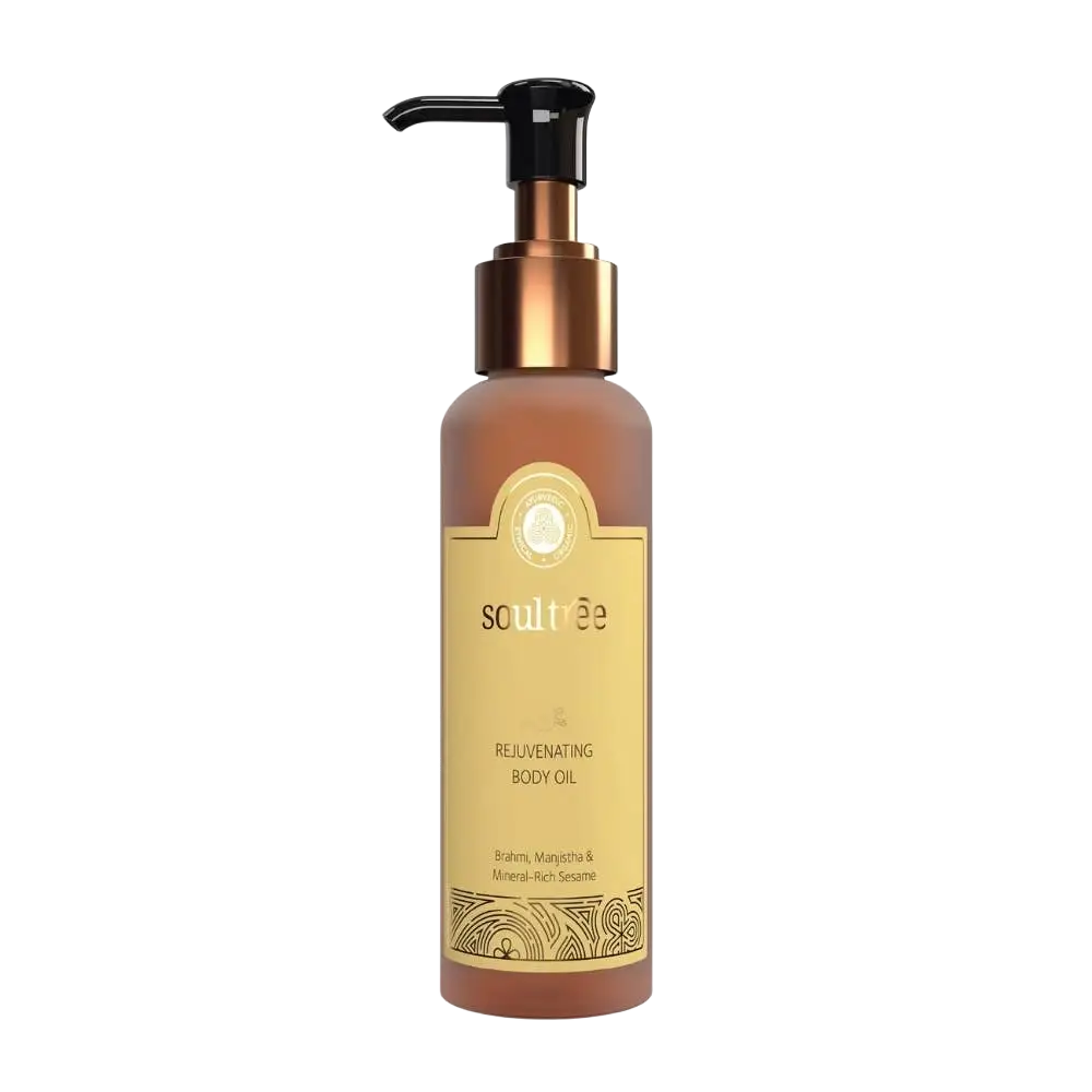 Naturbelassenes Soultree Anti-Falten Körperöl von Ayurveda Specialist B.V., verjüngende Pflege für die Haut, mit Seelenbaum.