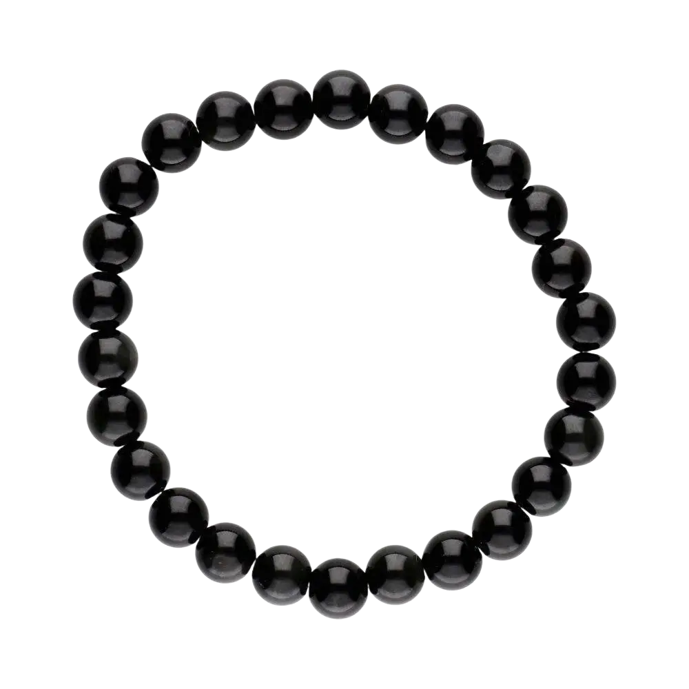 Vives de la Cortada S.L Regenbogen-Obsidianarmband aus 8 mm Schmuck mit bunten Steinen, zeitloses Accessoire