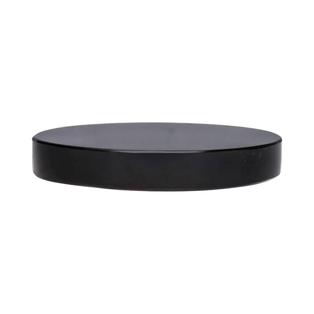 Schwarzer Obsidianspiegel, 8 cm, Dekorationsobjekt von Vives de la Cortada S.L, glänzend und stilvoll für die Raumgestaltung.