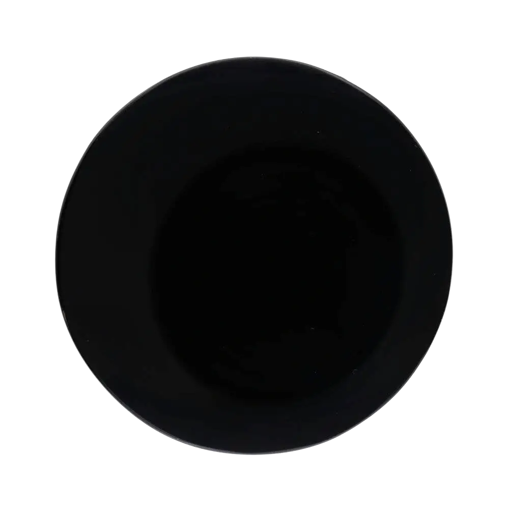 Schwarzer Obsidianspiegel von Vives de la Cortada S.L, 8 cm Dekorationsobjekt, glänzender schwarzer Kristall, elegante Raumdekoration
