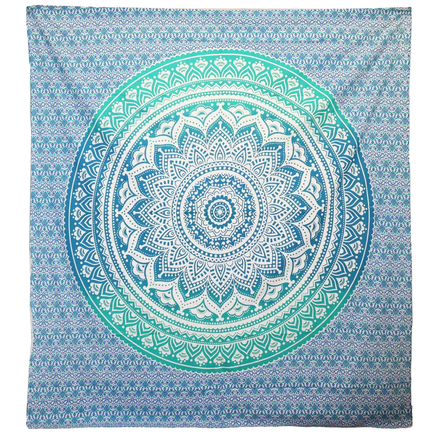 Mandala Umrao Wandbehang Grün 212 × 193 cm