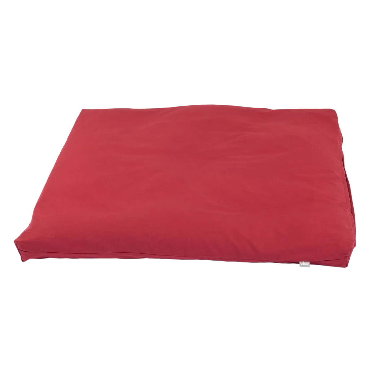 Bodynova ZABUTON ECO Meditationskissen in Bordeaux, 80x80x7 cm, bequeme Unterlage für Meditation und Entspannung