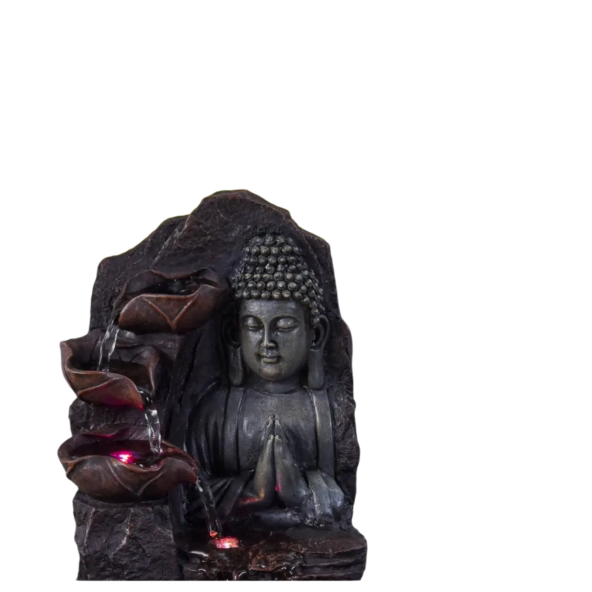 Zen'Arome Buddha-Brunnen aus Dekoration, ideal für spirituelle Zen-Ambiente und Geschenkideen, mit detailliertem Buddha-Design.