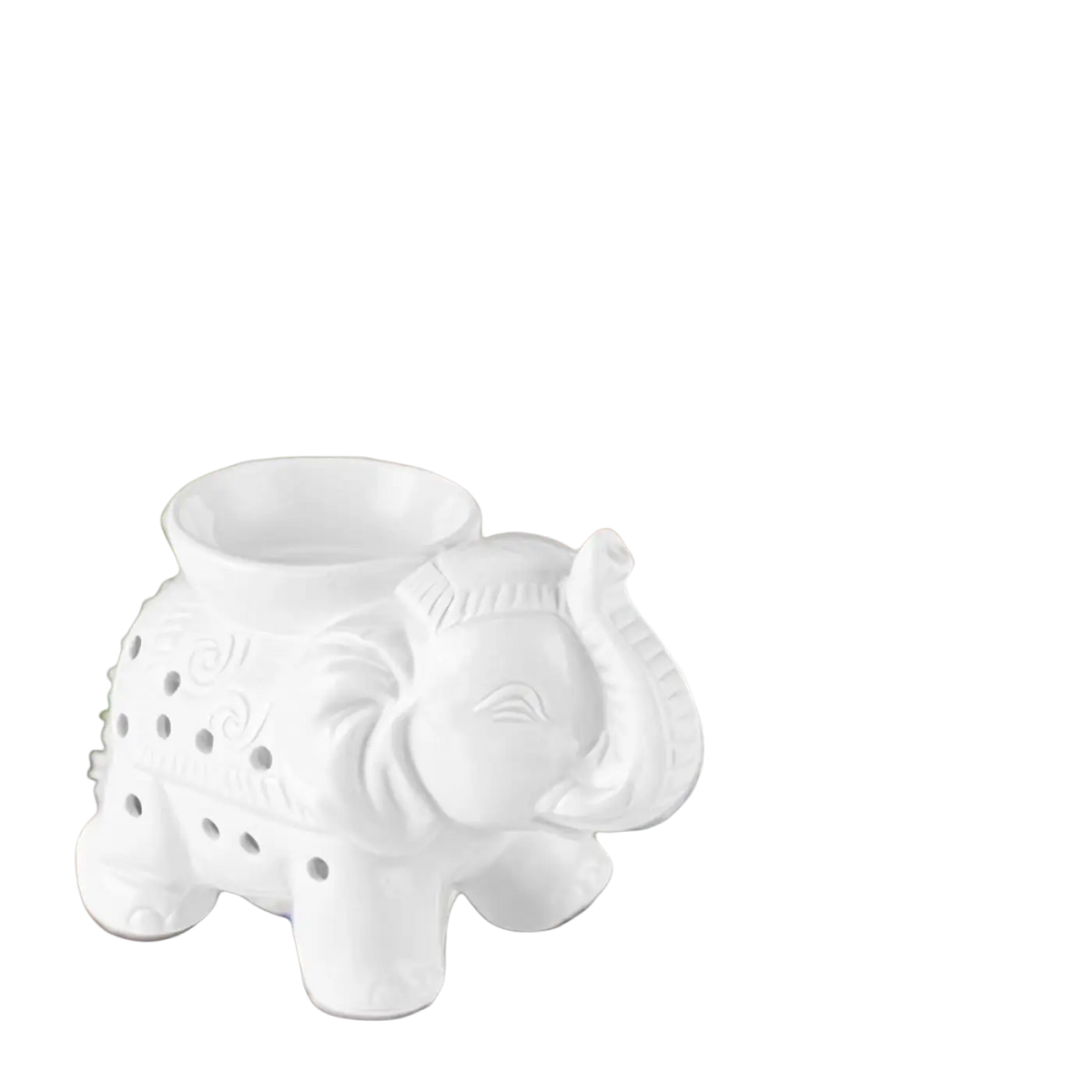Zen'Arome Duftlampe aus weißer Keramik mit Tandor Wachswarmer für Duftwachse, stilvoll und funktional.
