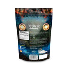 Die Rückseite einer Ancient Purity Vitamin-C-Pulver-Packung mit Produktinformationen und Verzehrempfehlungen.