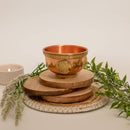 Pure copper incense burner – Tibetan offering bowl with flower of life engraving
