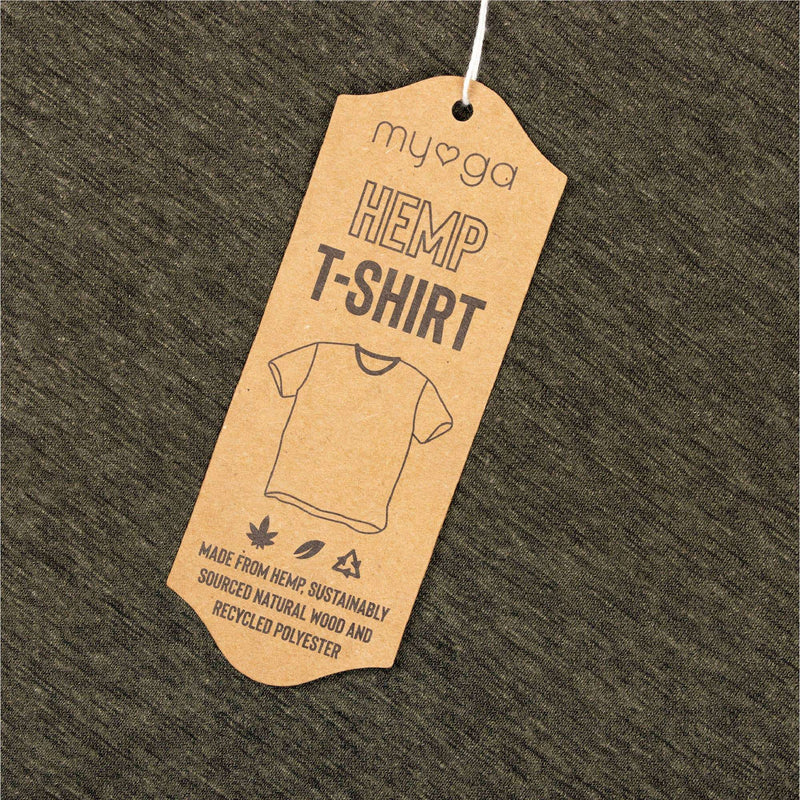 Vêtements de yoga t-shirt en chanvre pour hommes