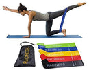 Generis resistance bands with carrying bag, 5 pieces