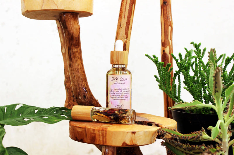 Self Love Ritualöl | Parfüm- oder Badeöl mit Rosenquarz und ätherischen Ölen