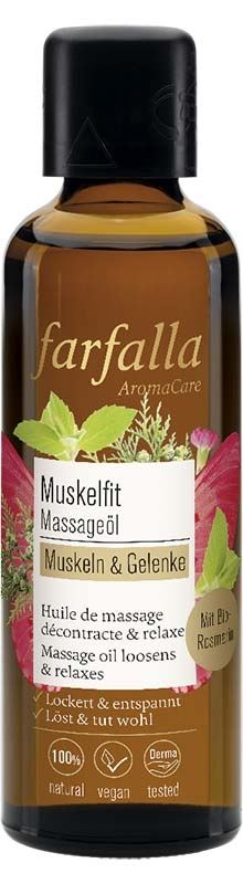 Farfalla Körperöl Muskelfit – Mit Arnika, Rosmarin & Kampfer für wohltuende Regeneration